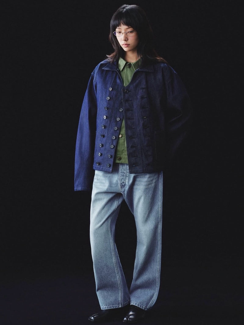 TYPE-E UTILITY RAW-DENIM JACKET 