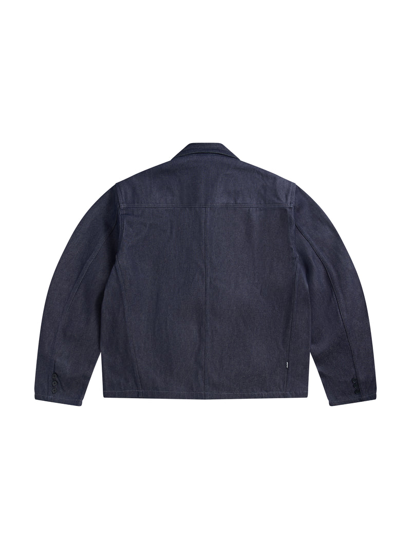 TYPE-E UTILITY RAW-DENIM JACKET 