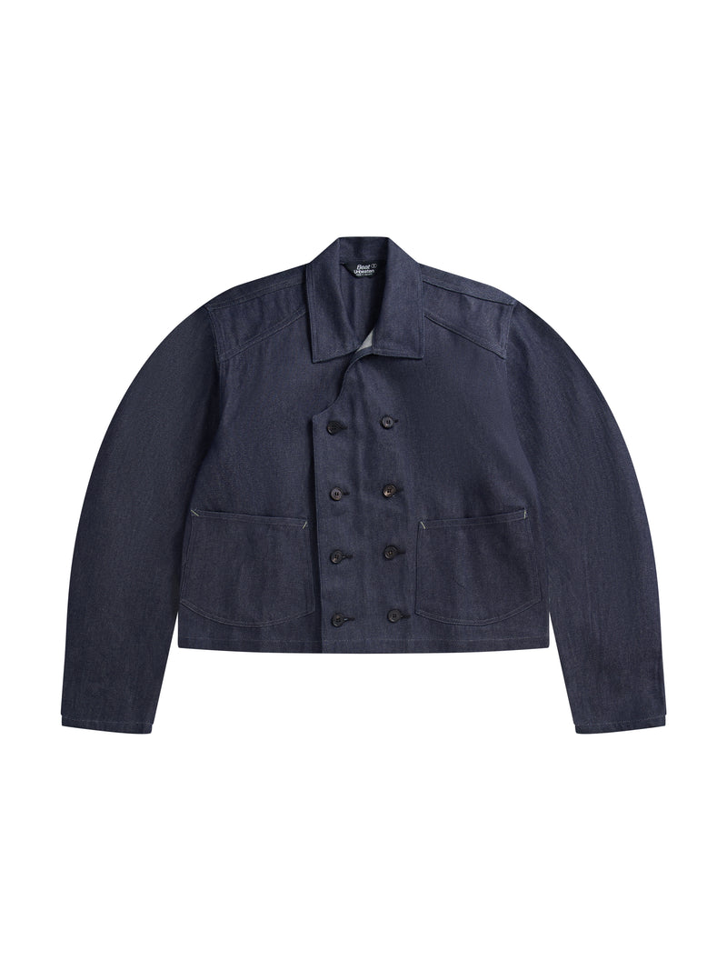 TYPE-E UTILITY RAW-DENIM JACKET 