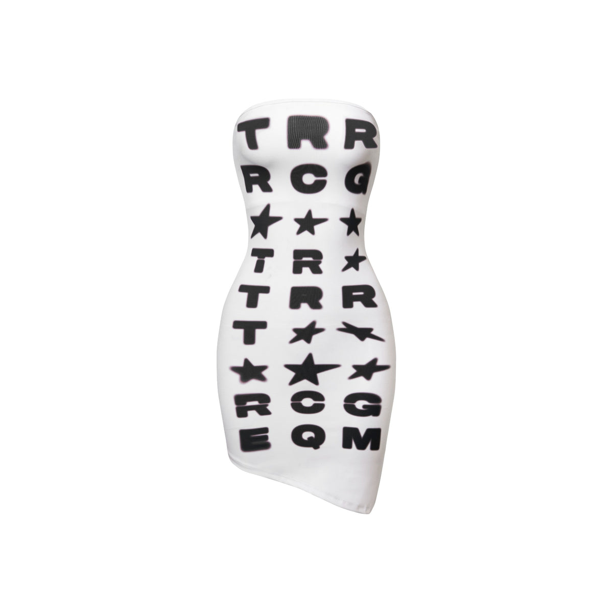 TRR-27 WHITEOUT TUBE DRESS