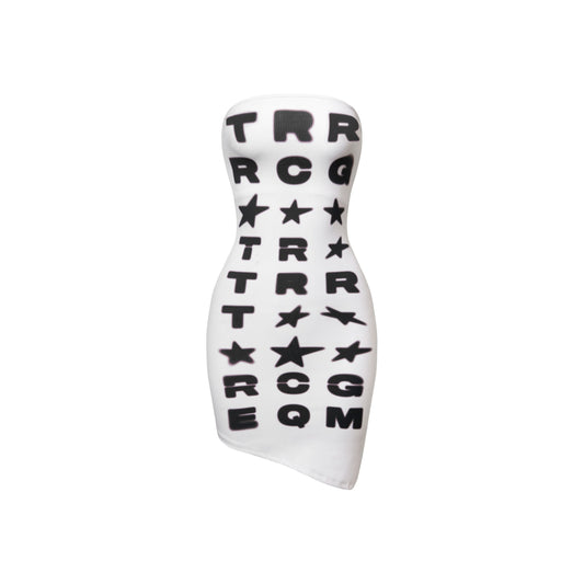TRR-27 WHITEOUT TUBE DRESS