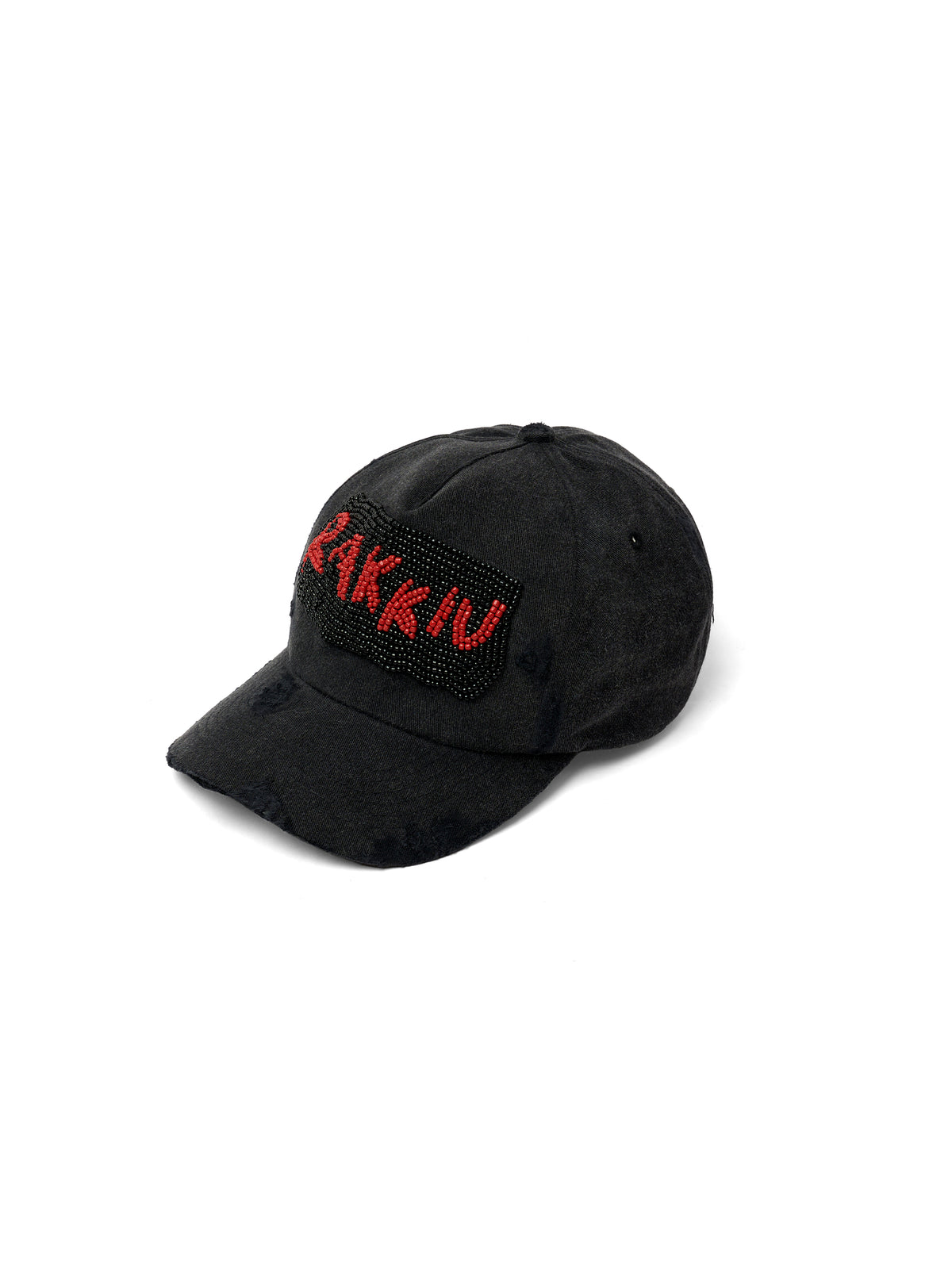 RK BEADED BLACK CAP