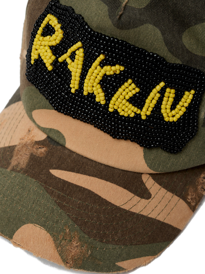 RK BEADED CAMO CAP