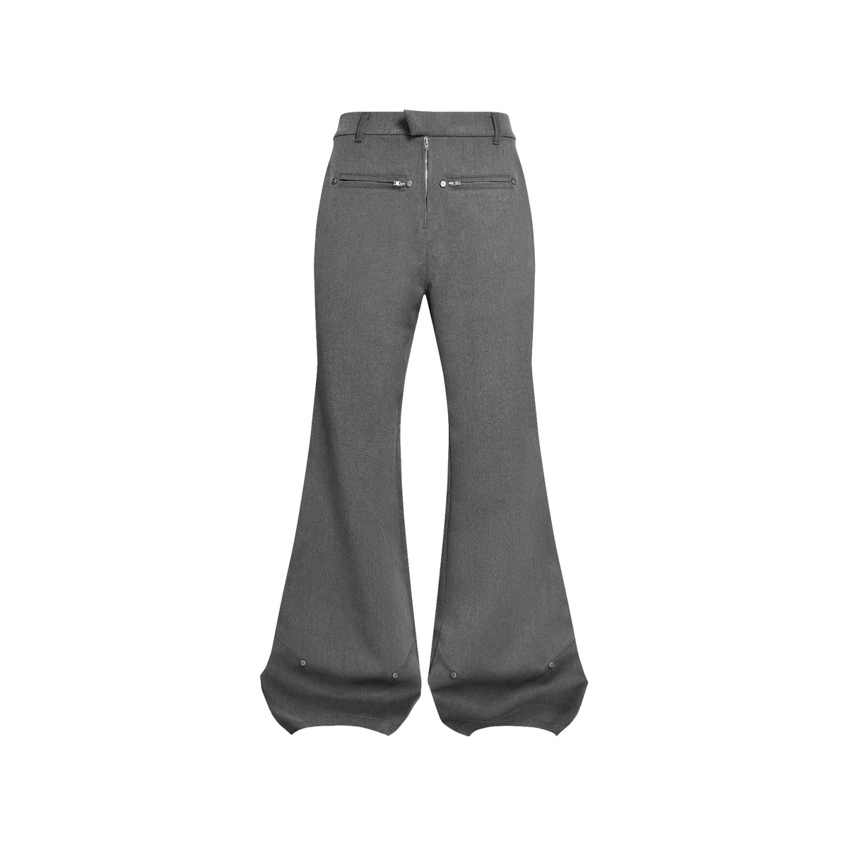 TRR-28 R200 CLUB FLARED TROUSERS GREY
