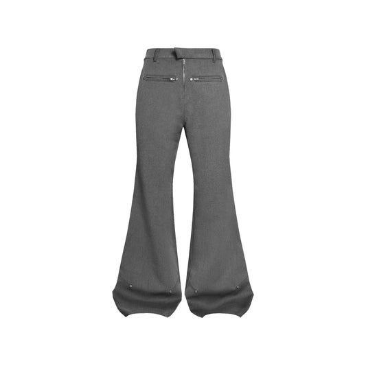 TRR-28 R200 CLUB FLARED TROUSERS GREY