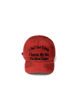 YOIN RED WASHED CAP 
