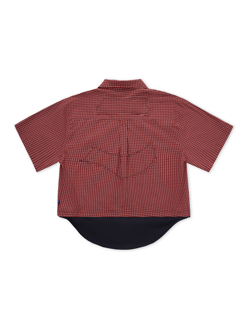 JU PLAID RED SHIRT