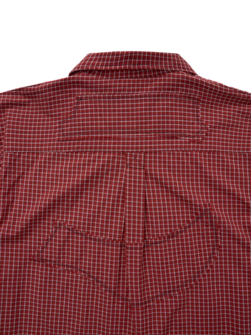 JU PLAID RED SHIRT