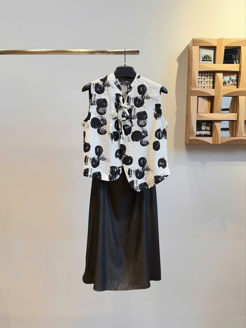 PHAT SANG SHIRT - BLACK & WHITE