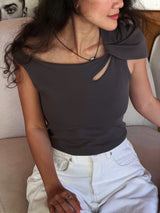 VAN VUONG TOP - GREY