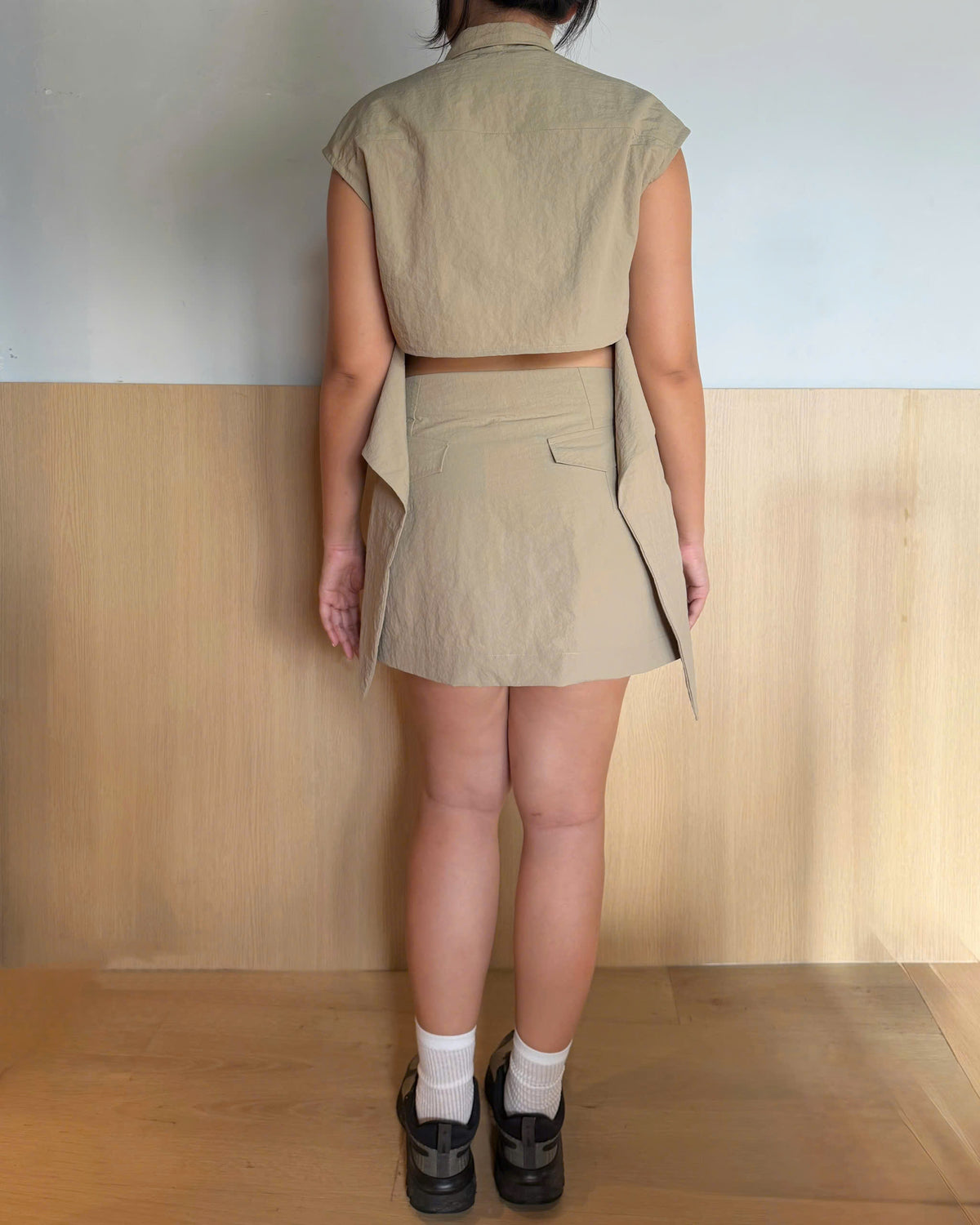 NHO NHO SKIRT - BEIGE