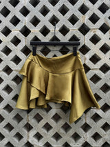 DU DUA SKIRT - SATIN - LIME GREEN
