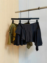 DU DUA SKIRT - SATIN - LIME GREEN