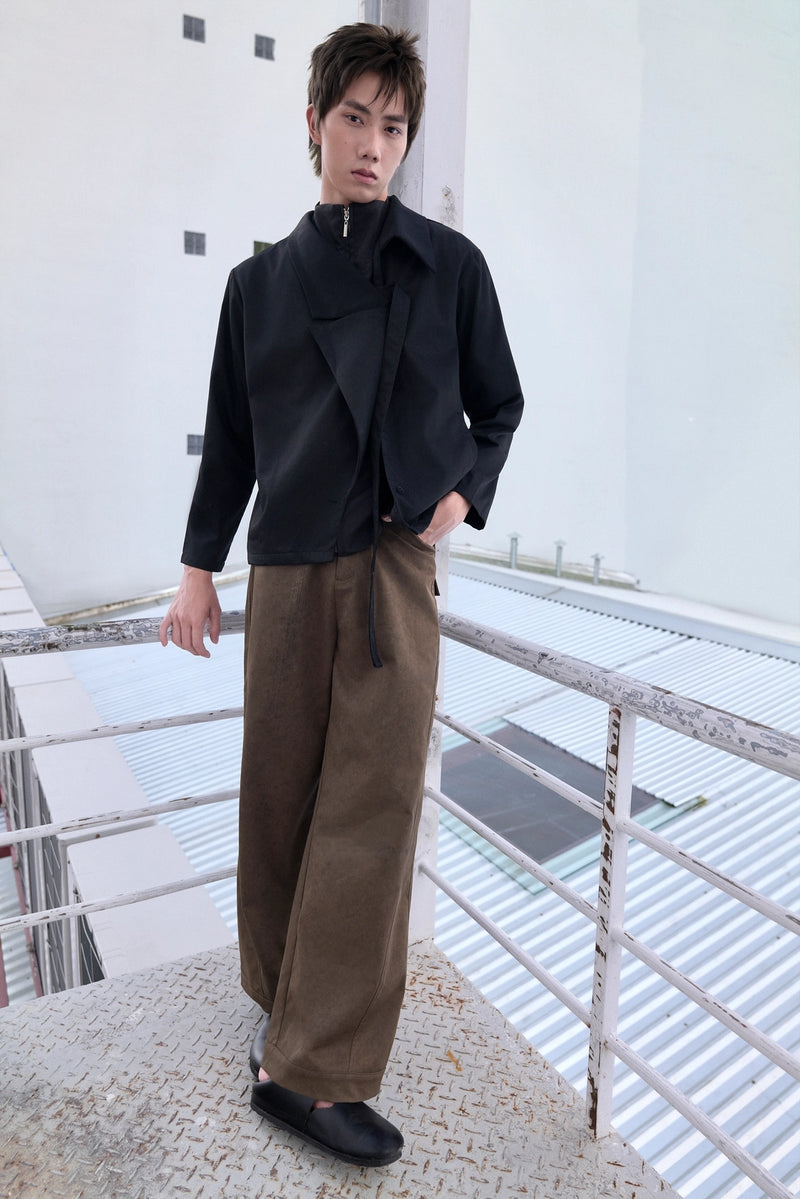 TEXTURED TROUSERS