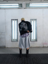WIDE LEG GREY SHORT