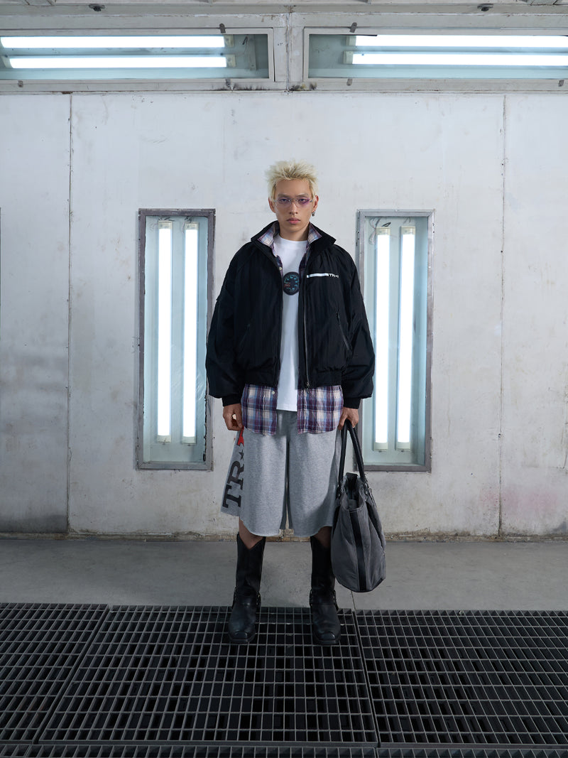 WIDE LEG GREY SHORT