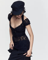 NOCTURNE LACE TOP