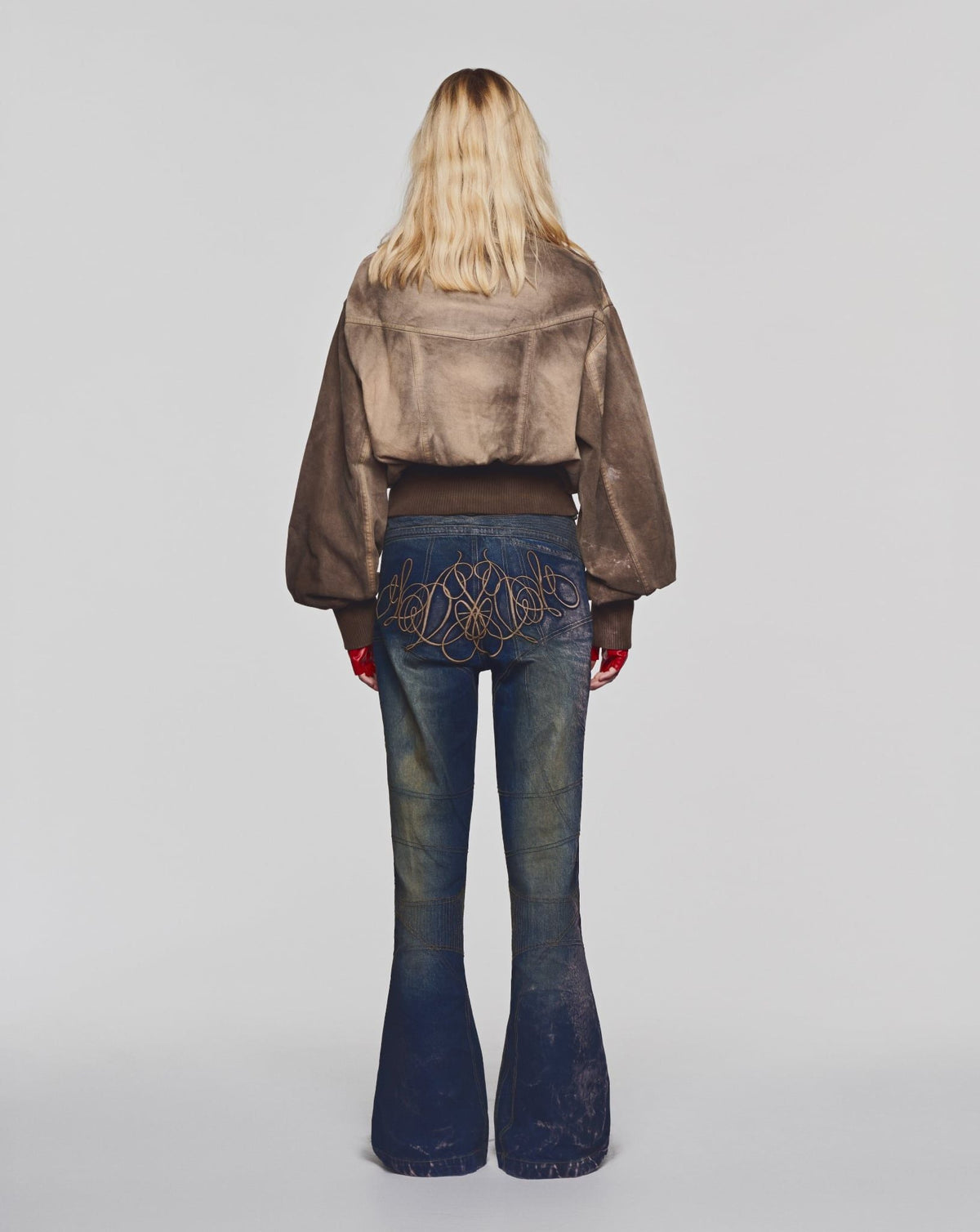 AGED FLARE JEANS