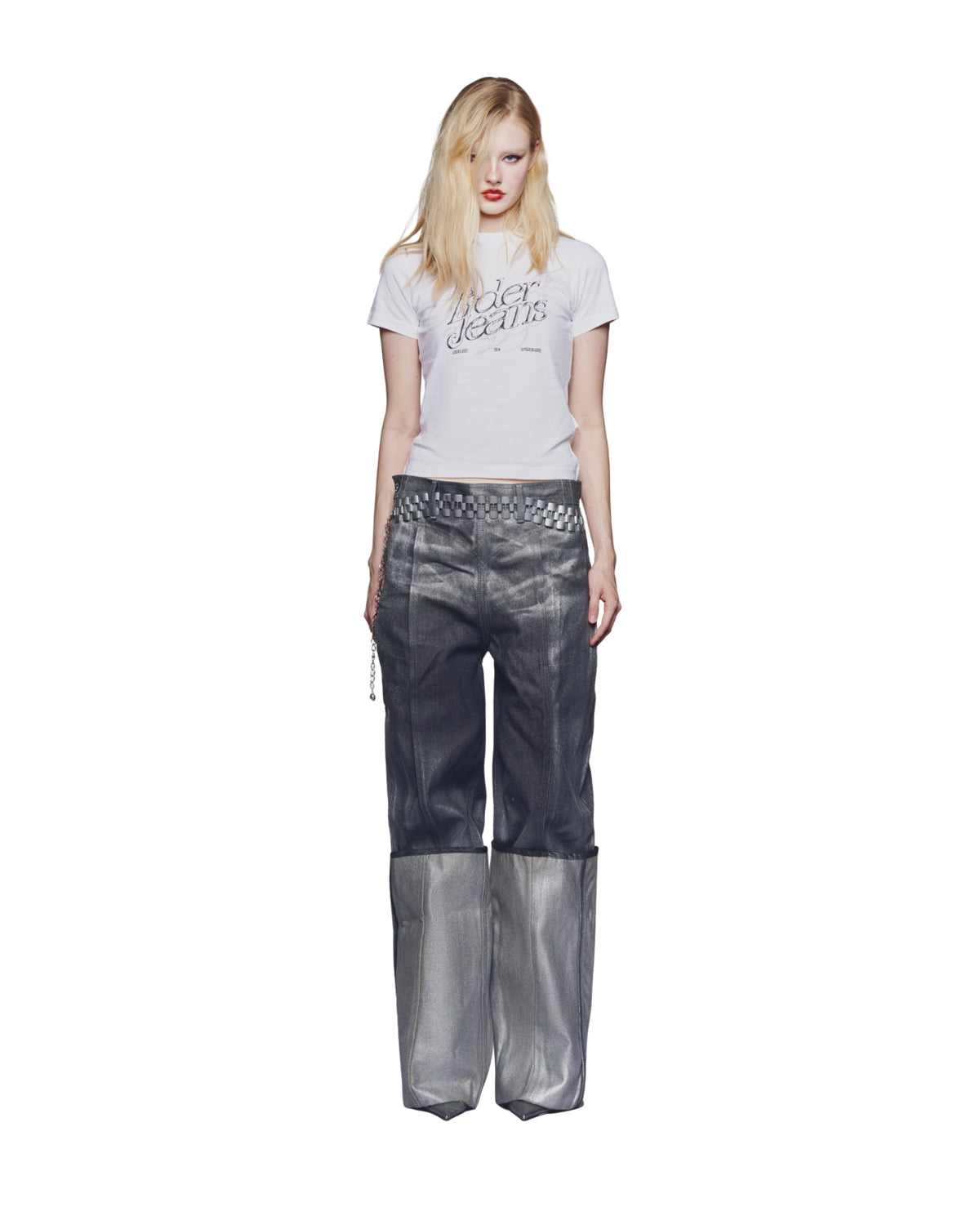 ENIGMA METAL CUFFED JEANS