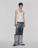 ENIGMA METAL CUFFED JEANS