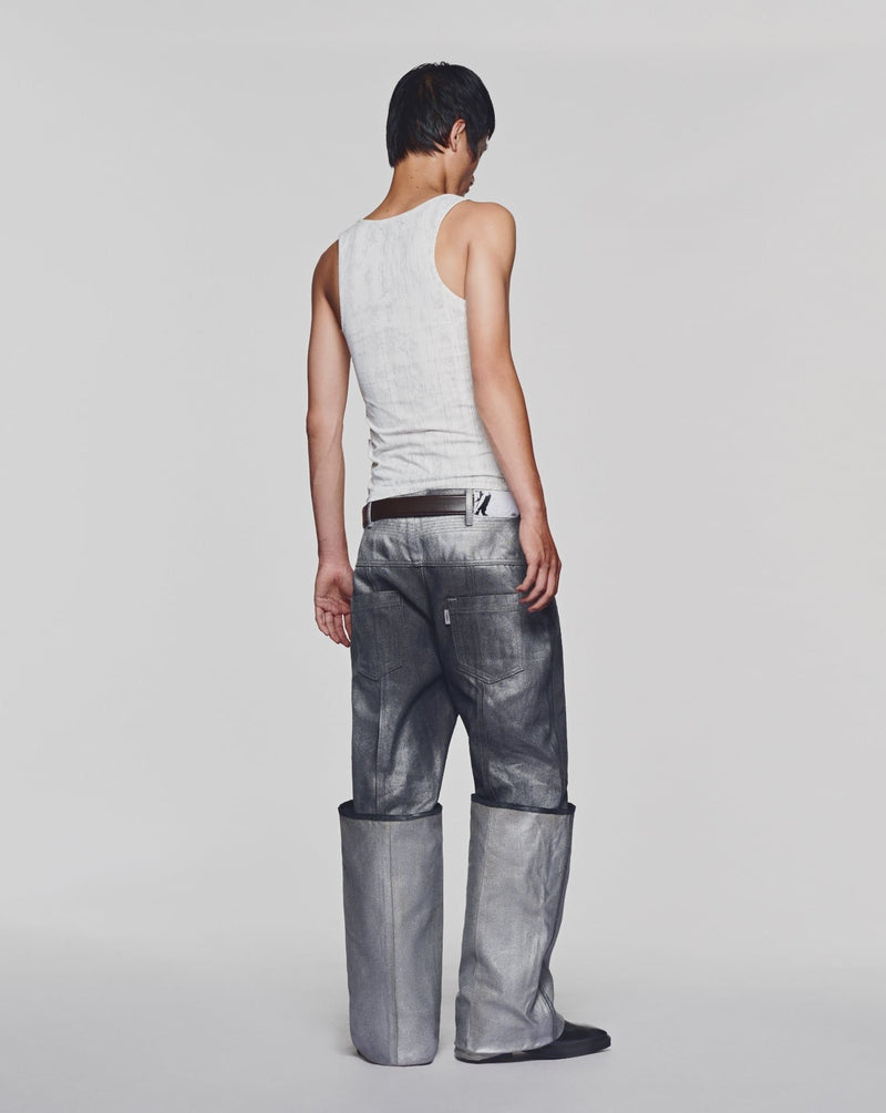 ENIGMA METAL CUFFED JEANS