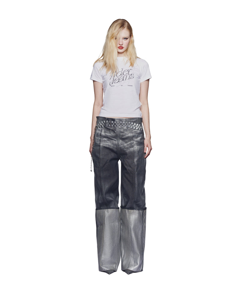 ENIGMA METAL CUFFED JEANS