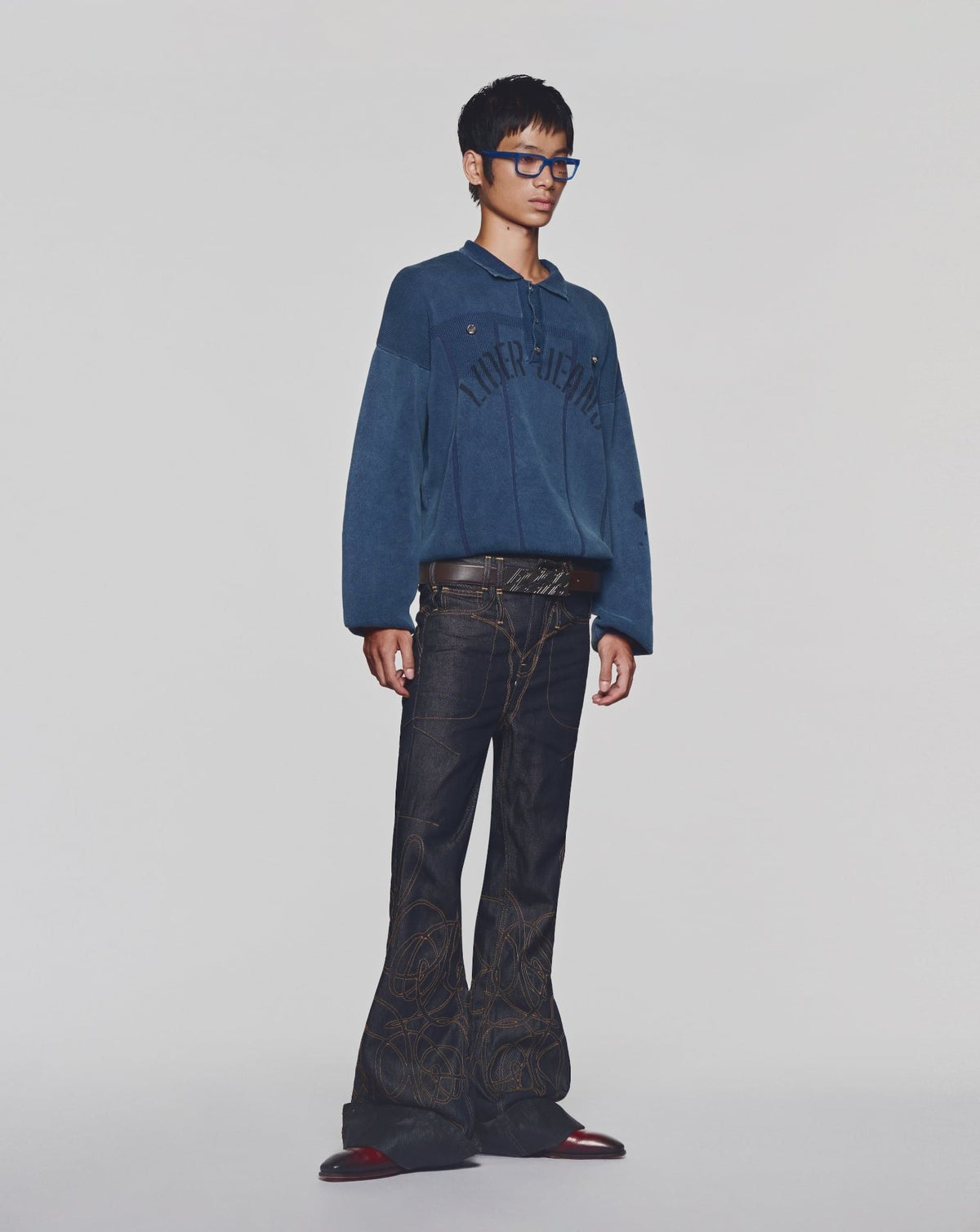 FADED NAVY LDJ AGED KNIT