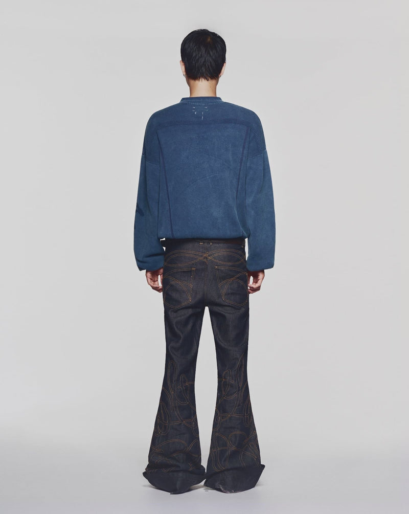 FADED NAVY LDJ AGED KNIT
