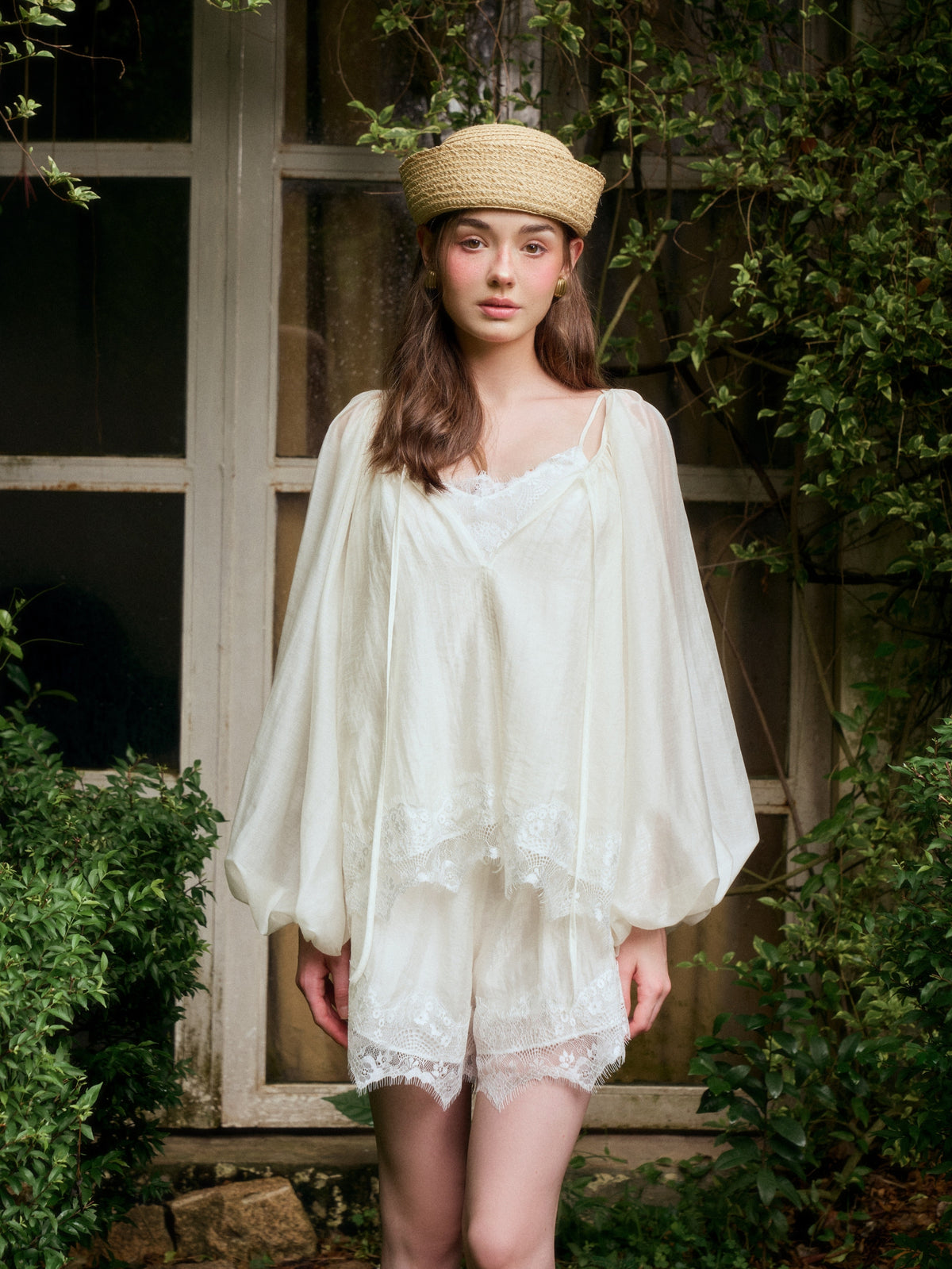 WHITE VEIL SET