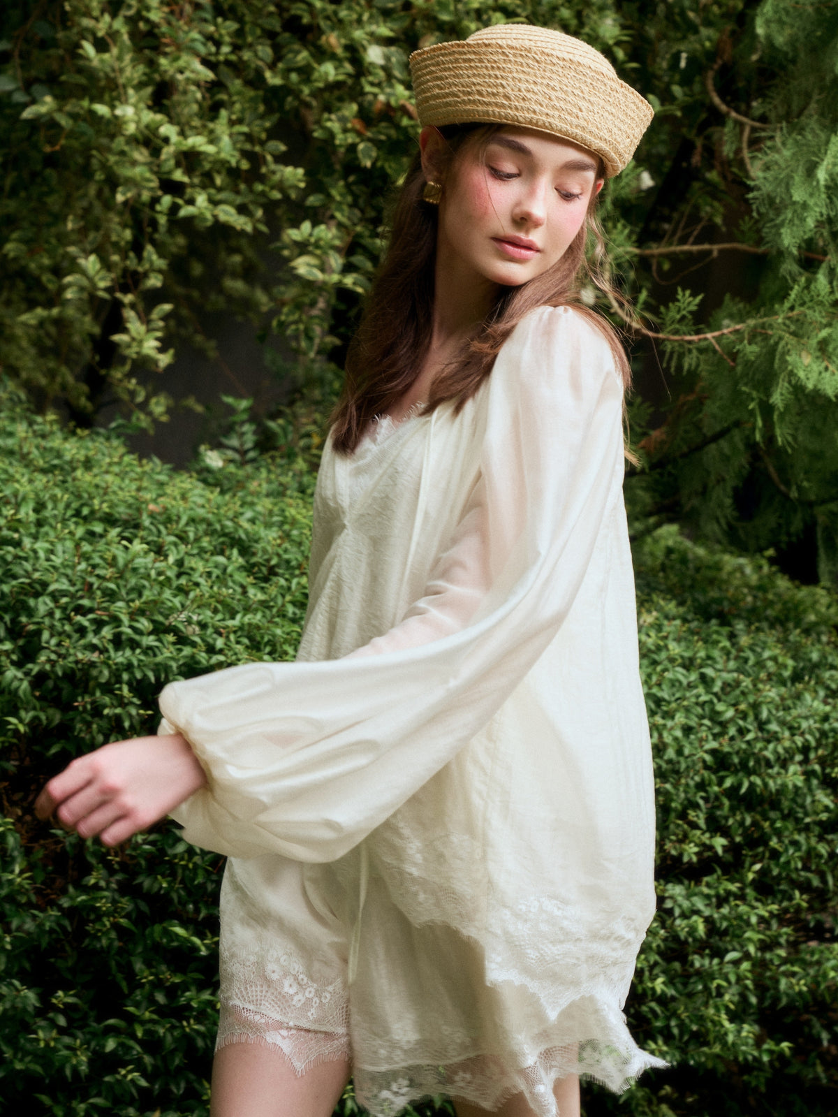 WHITE VEIL SET