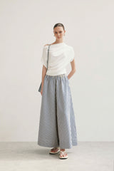 STRIPED FLARED PANTS