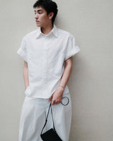 WHITE PATCH POCKET SHIRT