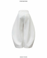 WHITE WIDESACK TROUSERS
