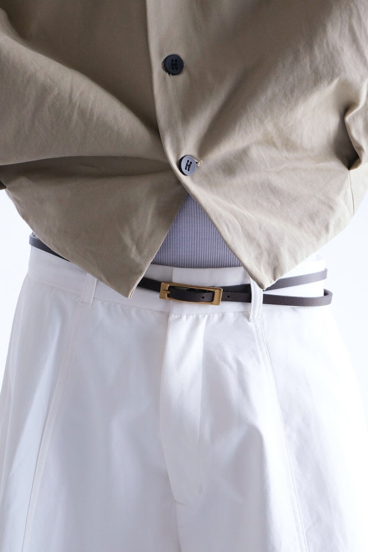 WHITE WIDESACK TROUSERS