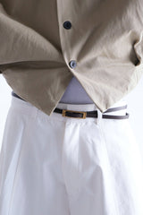WHITE WIDESACK TROUSERS