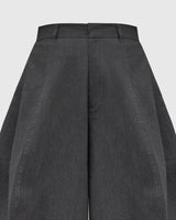 GREY WIDESACK TROUSERS