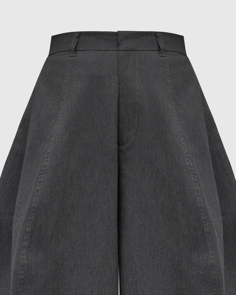GREY WIDESACK TROUSERS