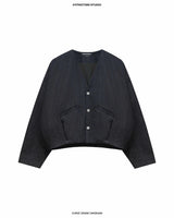 CURVE DENIM CARDIGAN
