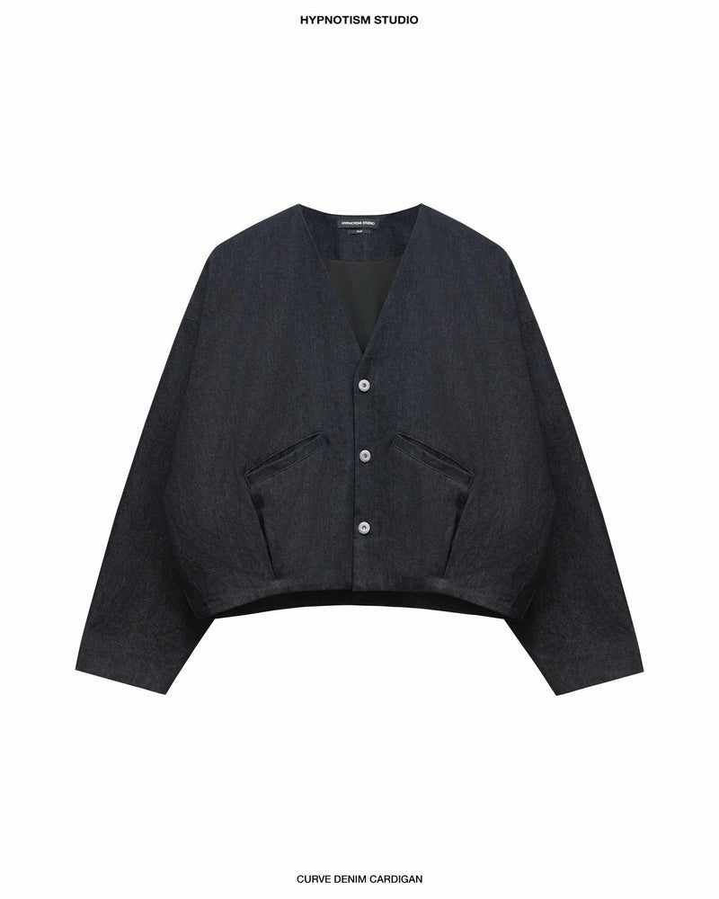 CURVE DENIM CARDIGAN