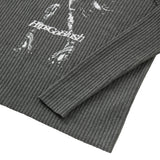 HIPSIDE DOUBLE SLEEVE KNIT TEE