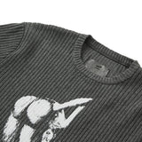 HIPSIDE DOUBLE SLEEVE KNIT TEE