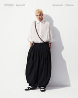 PUFF PLEATED TROUSERS