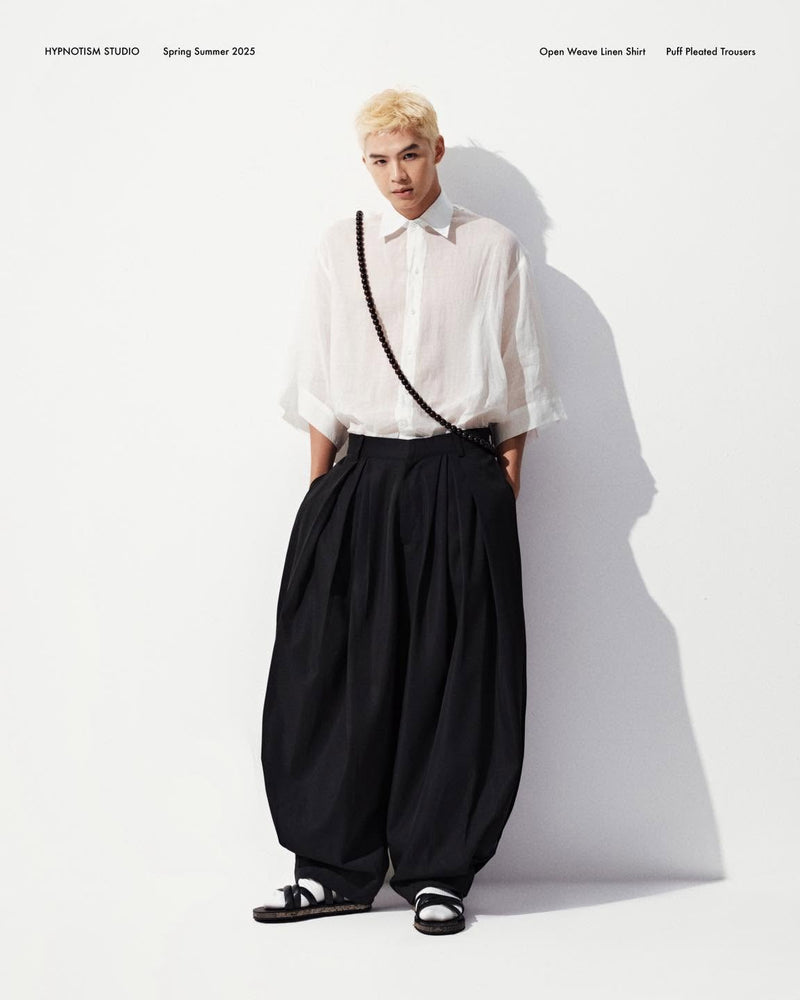 PUFF PLEATED TROUSERS