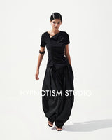 PUFF PLEATED TROUSERS
