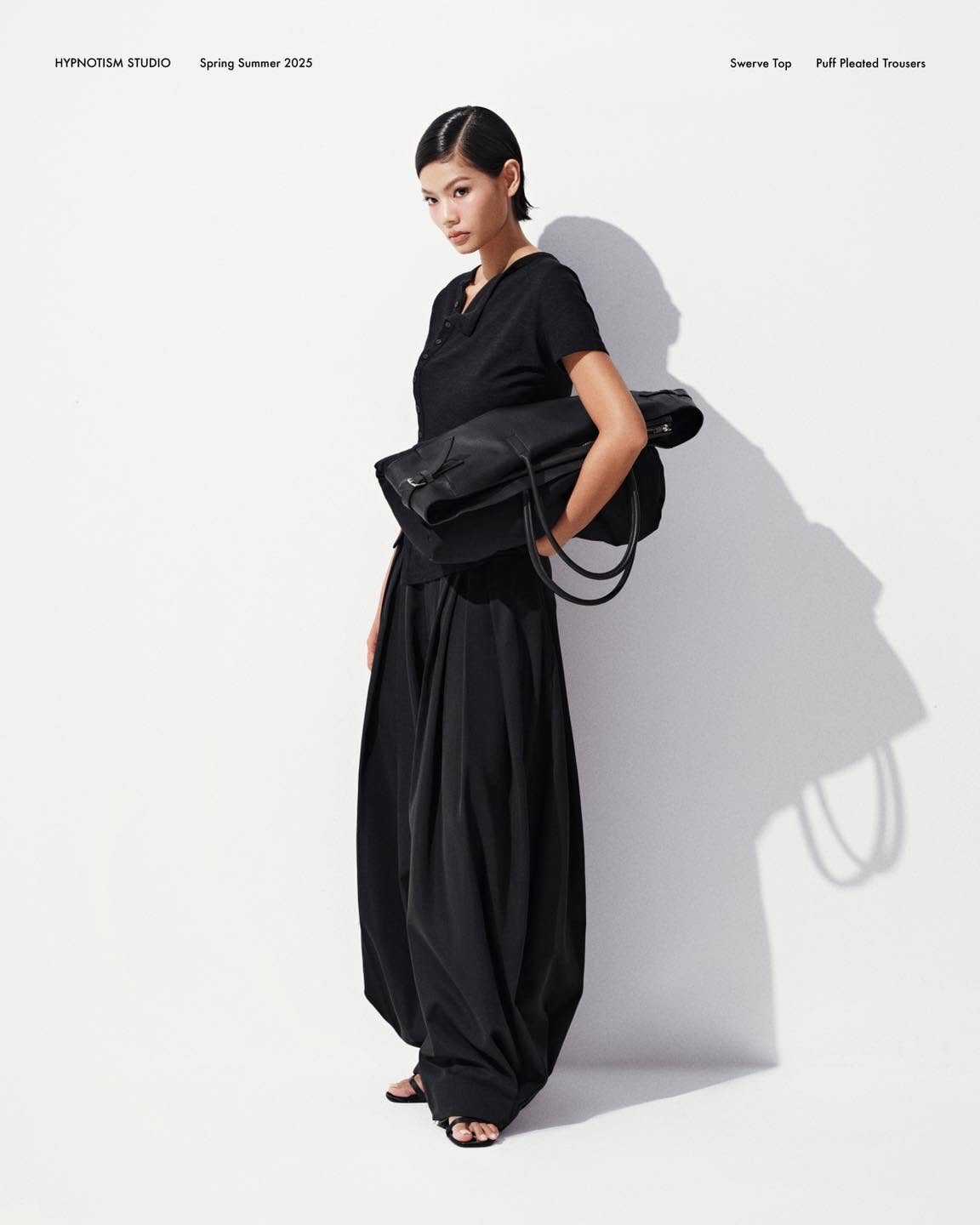 PUFF PLEATED TROUSERS