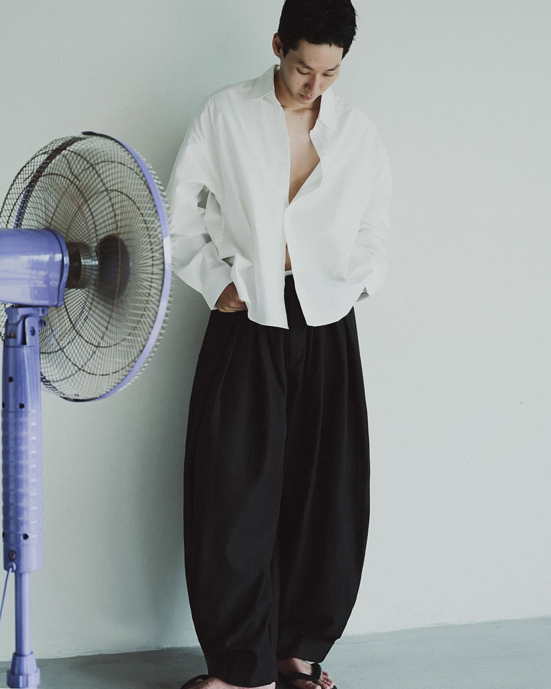 PUFF PLEATED TROUSERS