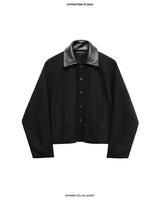 BLACK BATWING COLLAR JACKET