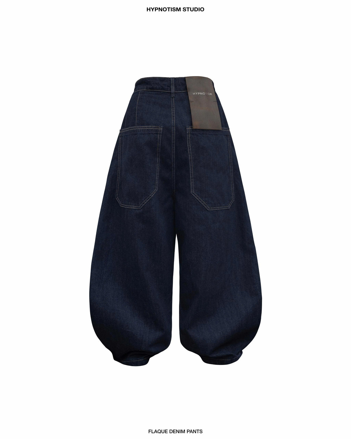 INDIGO FLAQUE DENIM PANTS