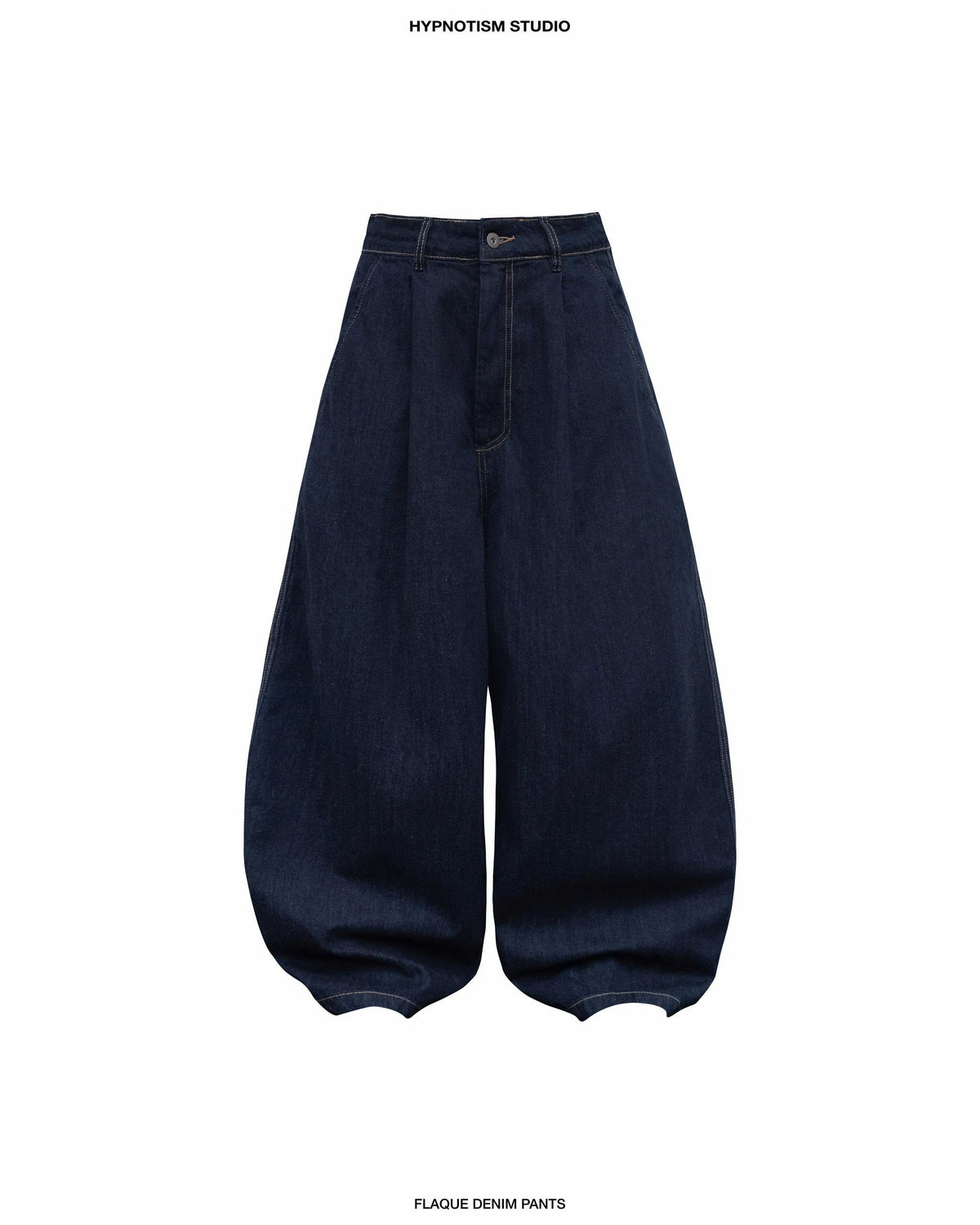 INDIGO FLAQUE DENIM PANTS