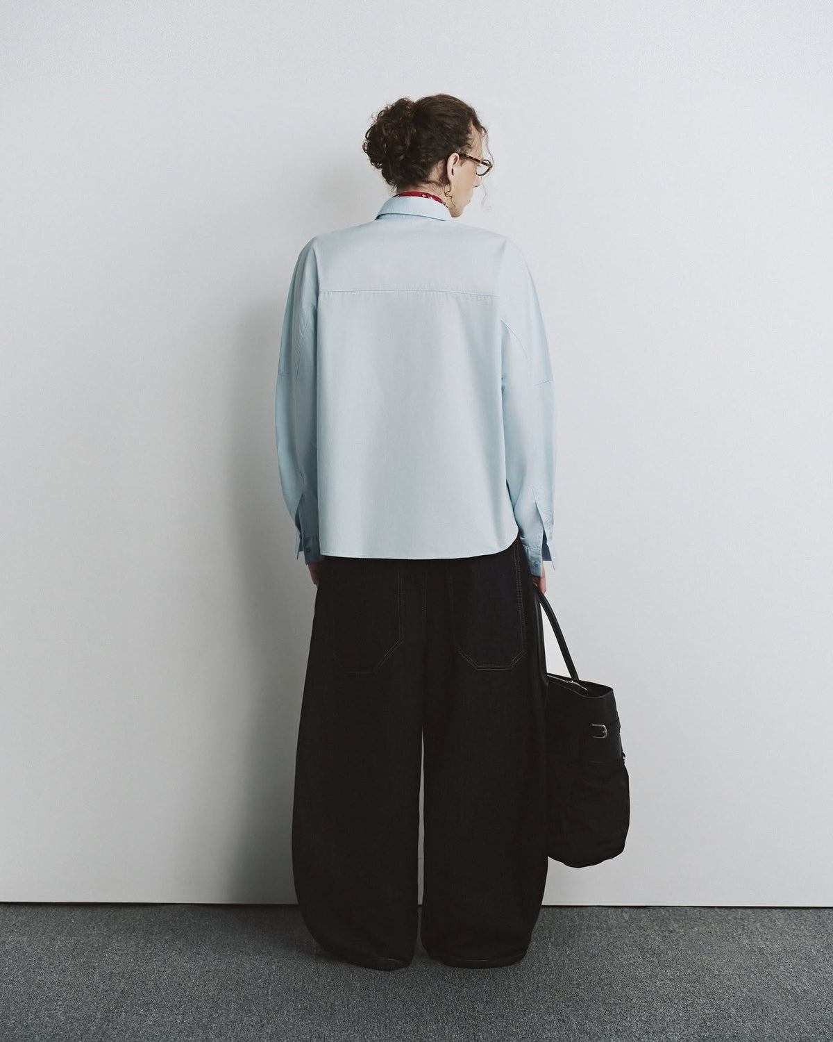 INDIGO FLAQUE DENIM PANTS